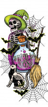 Load image into Gallery viewer, Halloween Witches Be Crazy with optional Sleeve Design - skeleton spell brew best seller | DTF Ready to Press or Sublimation Transfer
