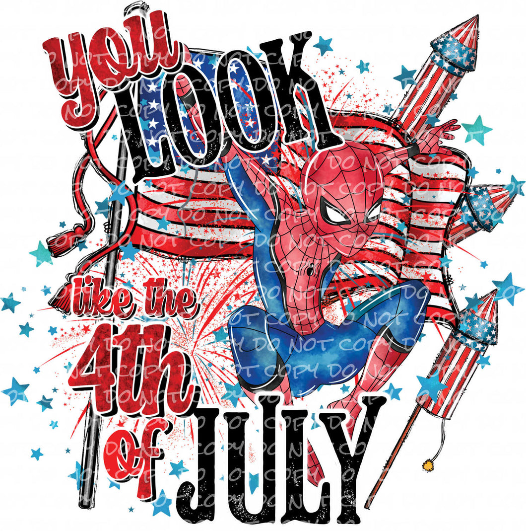 You Look Like the 4th of July - S P I D E Y | DTF Ready to Press or Sublimation Transfer