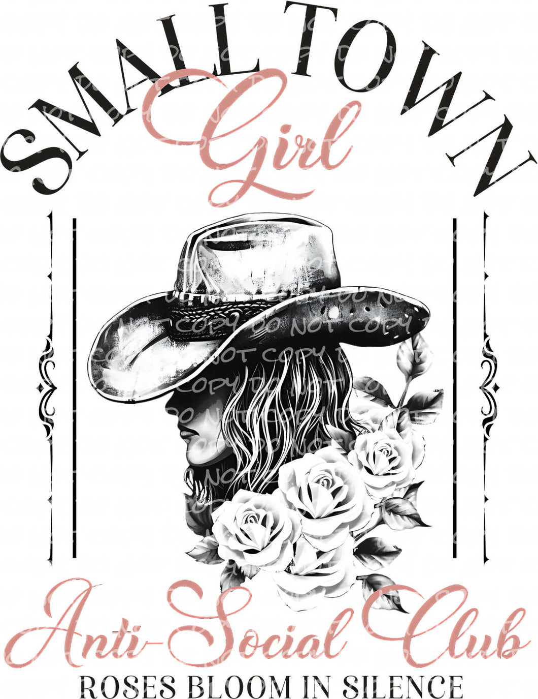 Small Town Girl Anti-Social Club | DTF Ready to Press or Sublimation Transfer