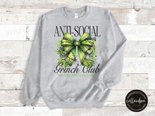 Load image into Gallery viewer, Anti Social Grinch Club Sweatshirt - Completed Apparel Items
