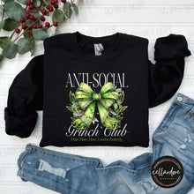 Load image into Gallery viewer, Anti Social Grinch Club Sweatshirt - Completed Apparel Items
