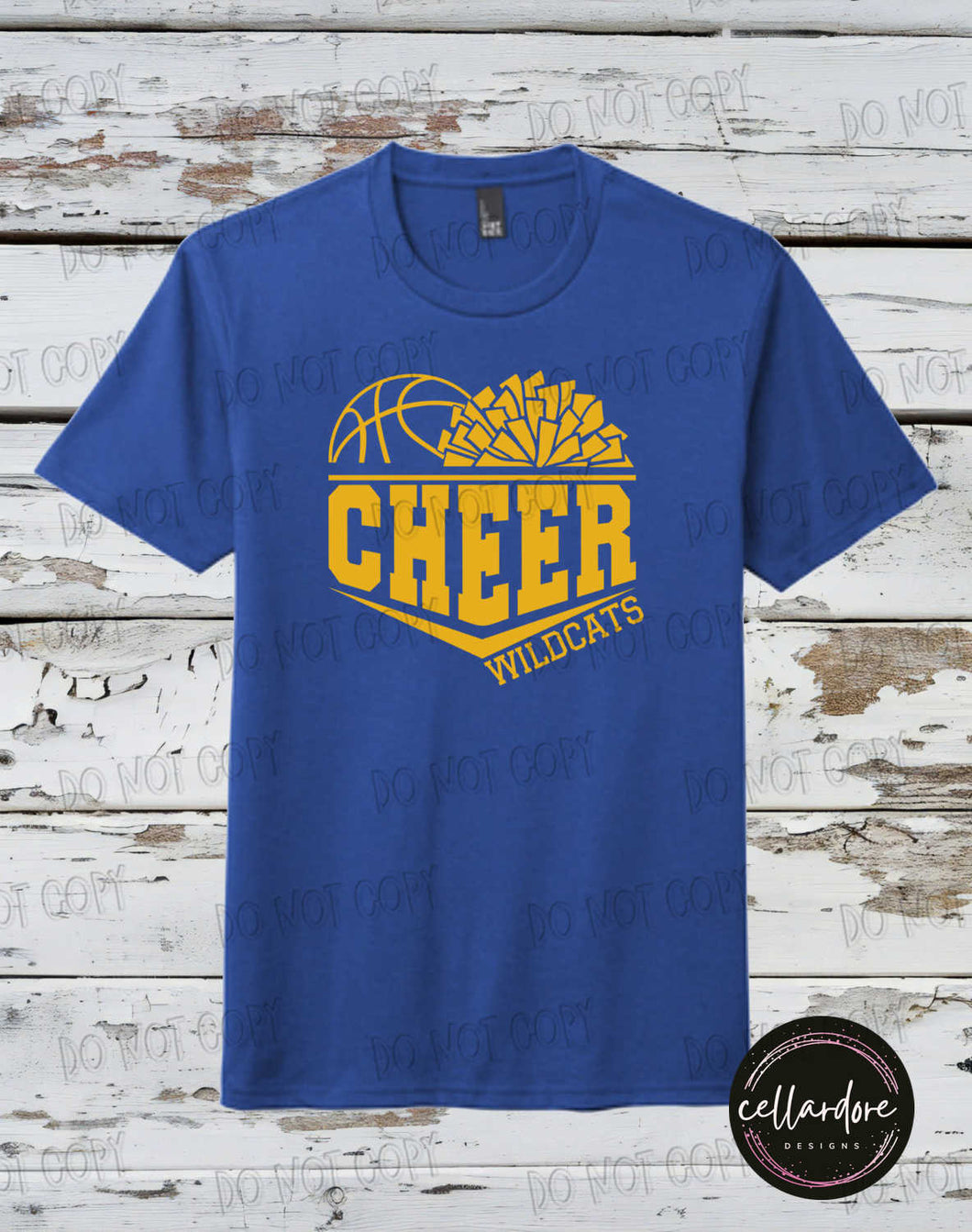 Wildcats Basketball Cheer - Completed Apparel Items