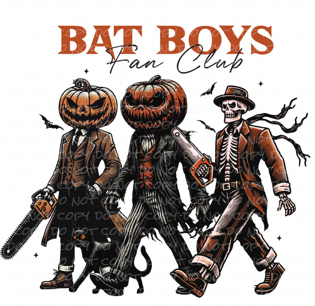 Bat Boys Fan Club | DTF Ready to Press or Sublimation Transfer