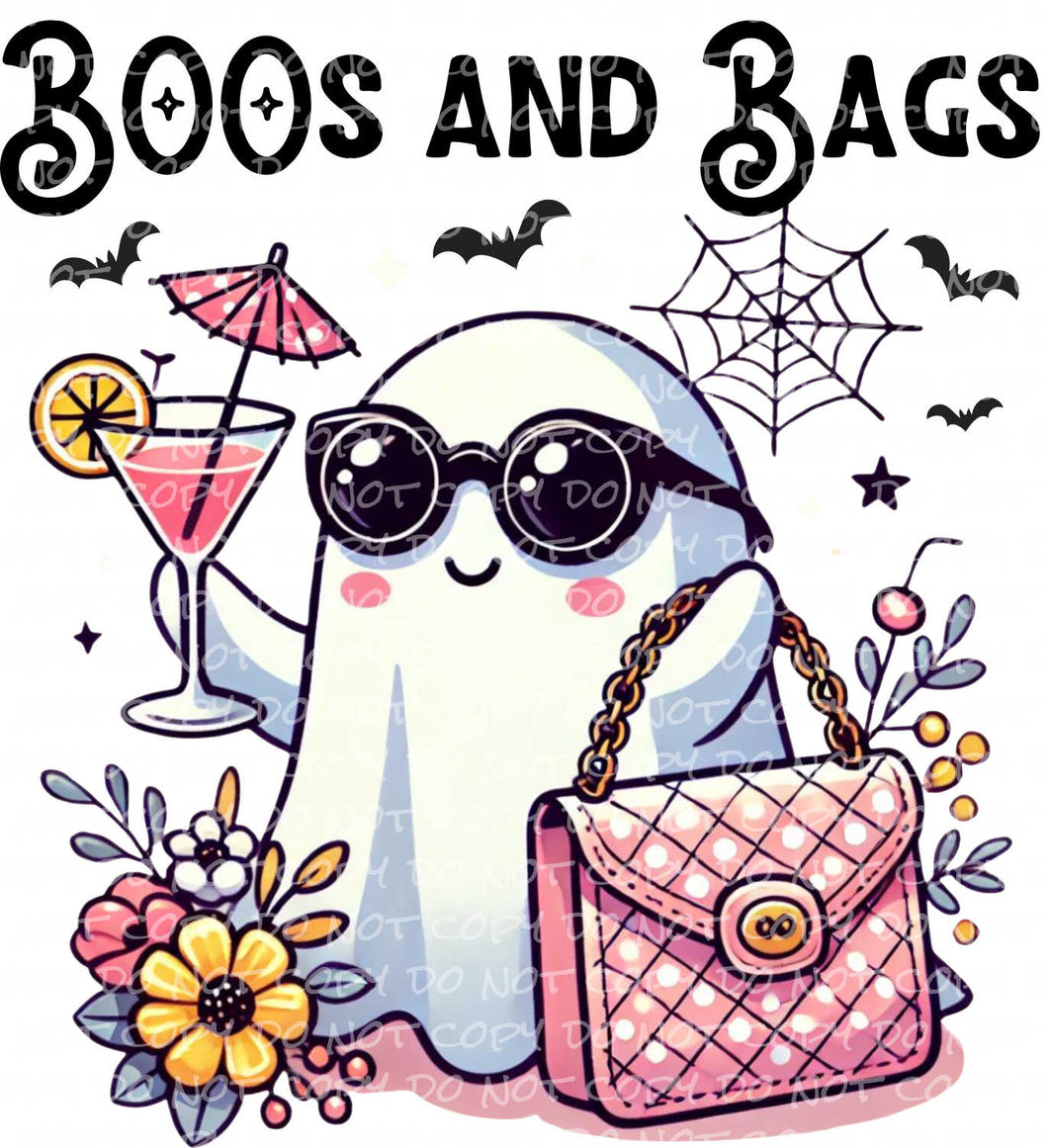 Boos & Bags Halloween Ghost | DTF Ready to Press or Sublimation Transfer