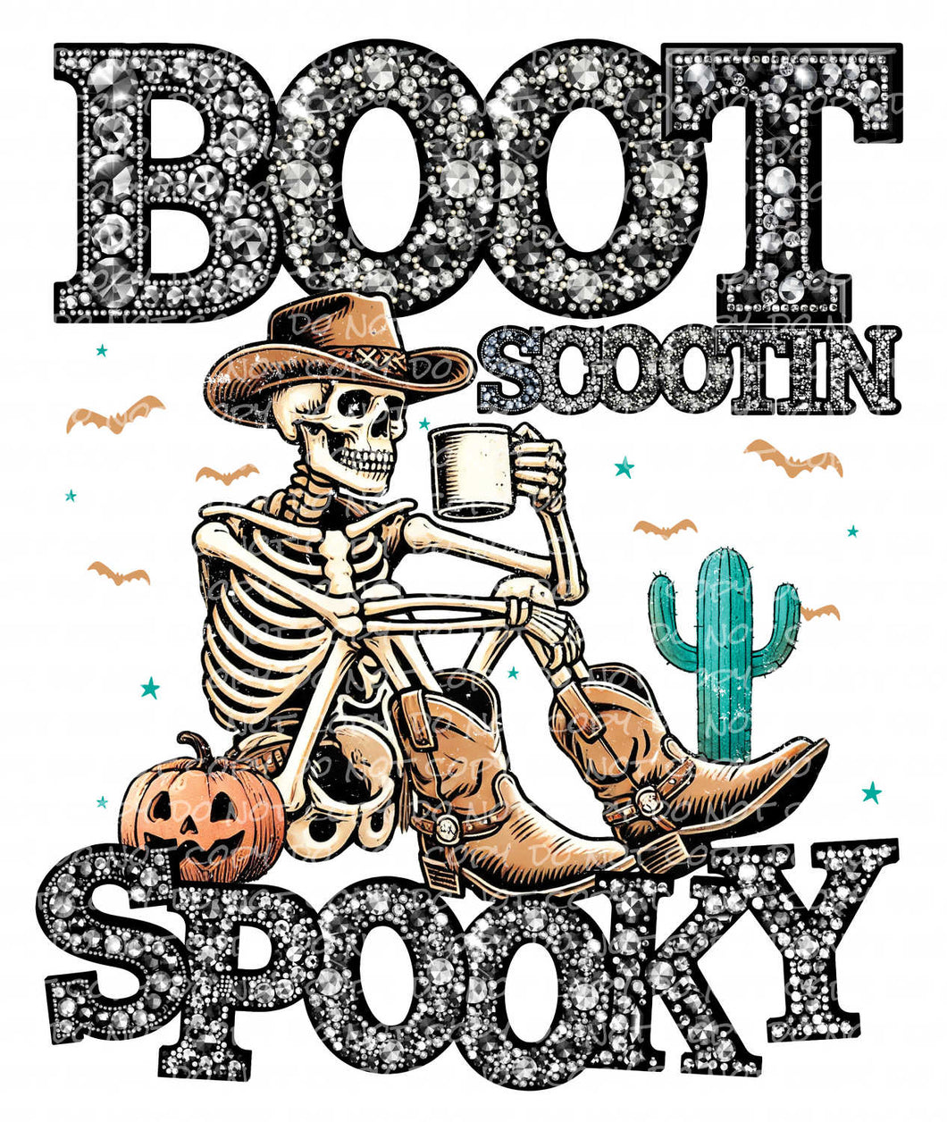 Boot Scootin' Spooky | DTF Ready to Press or Sublimation Transfer