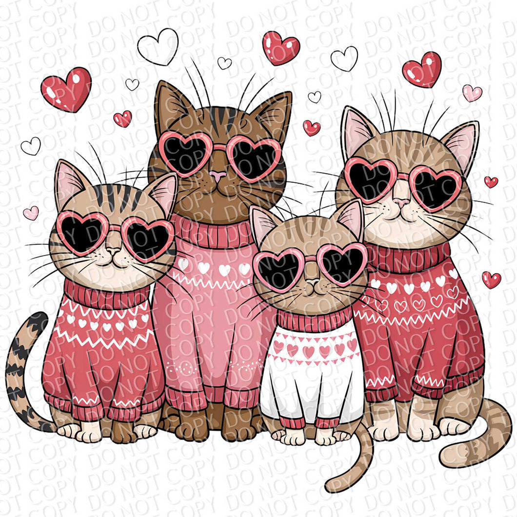 Cat Lover Valentine | DTF Ready to Press or Sublimation Transfer