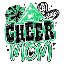 Load image into Gallery viewer, Cheer Mom (Red/Orange/Green/Yellow) | DTF Ready to Press or Sublimation Transfer
