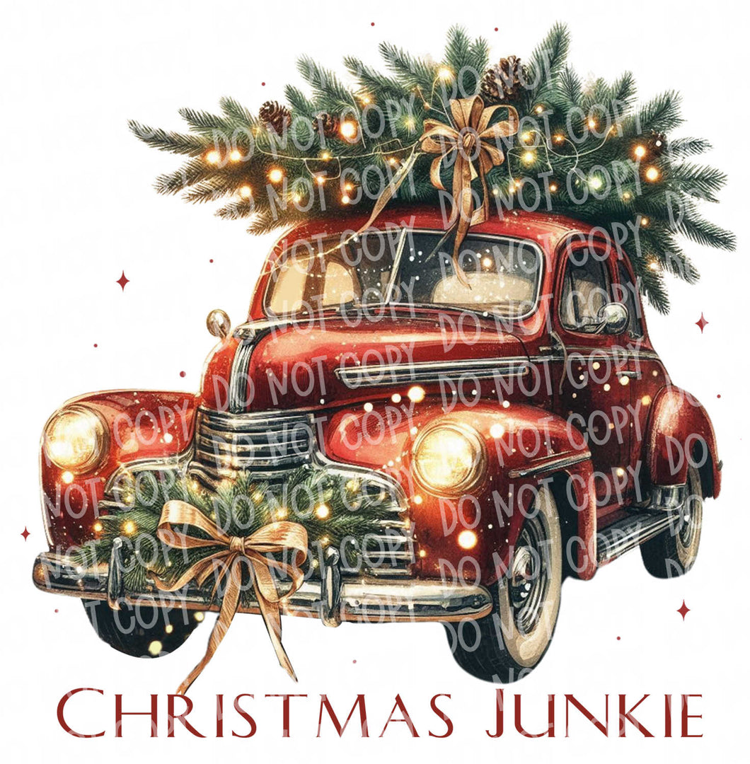 Christmas Junkie | DTF Ready to Press or Sublimation Transfer