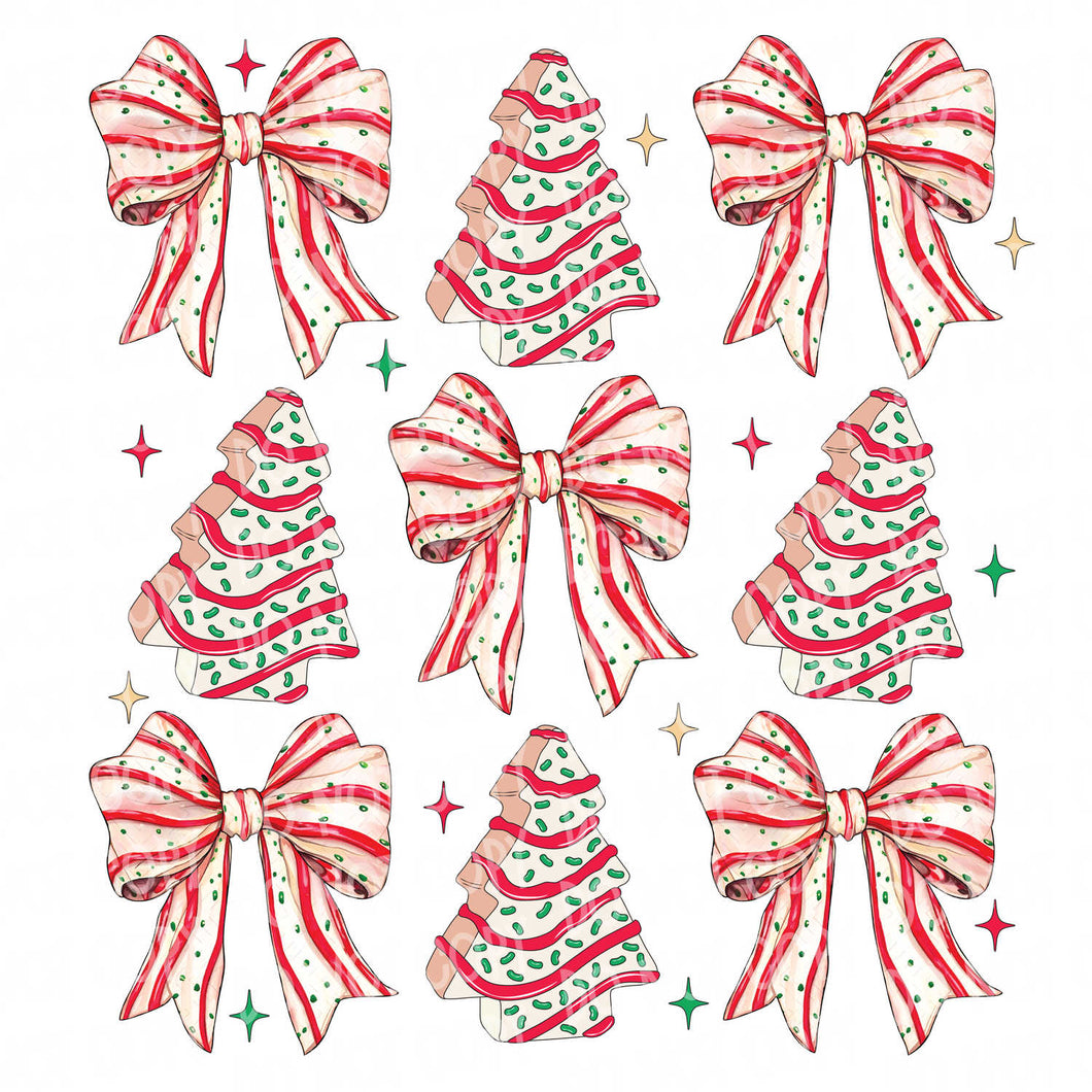 Christmas Tree Cake Coquette | DTF Ready to Press or Sublimation Transfer