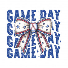 Load image into Gallery viewer, Game Day Baseball Coquette with optional pocket | DTF Ready to Press or Sublimation Transfer
