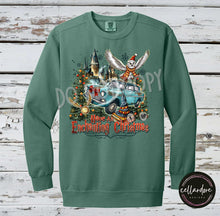 Load image into Gallery viewer, Have an Enchanting Christmas Sweatshirt  - Completed Apparel Item
