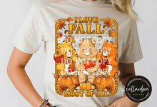 Load image into Gallery viewer, I Love Fall Most of All - Completed Apparel Item
