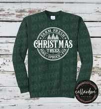 Load image into Gallery viewer, Farm Fresh Christmas Trees Sweatshirt - Completed Apparel Item
