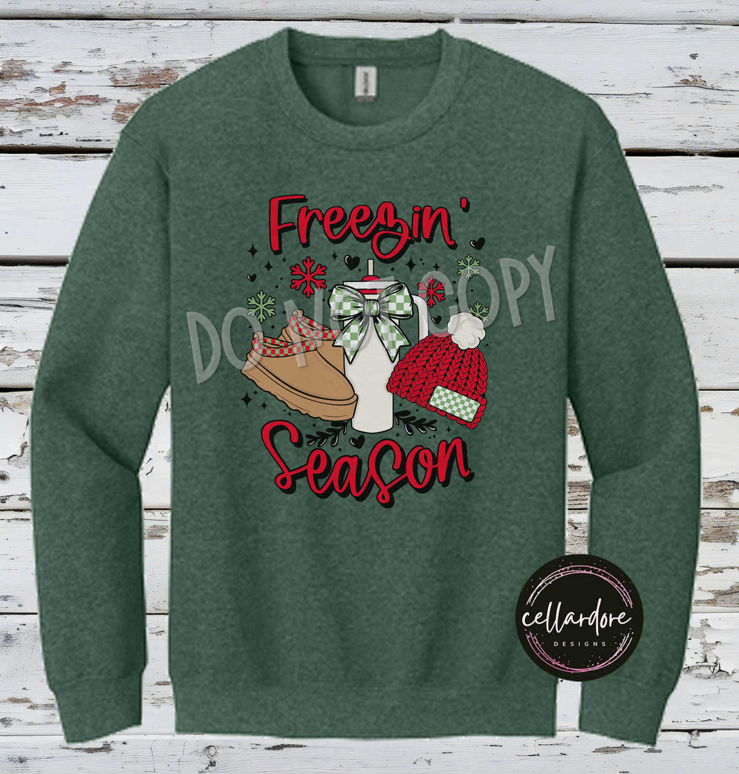 Freezin' Season Sweatshirt - Completed Apparel Item