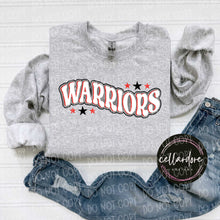 Load image into Gallery viewer, Warriors Waved Stars - Completed Apparel Item
