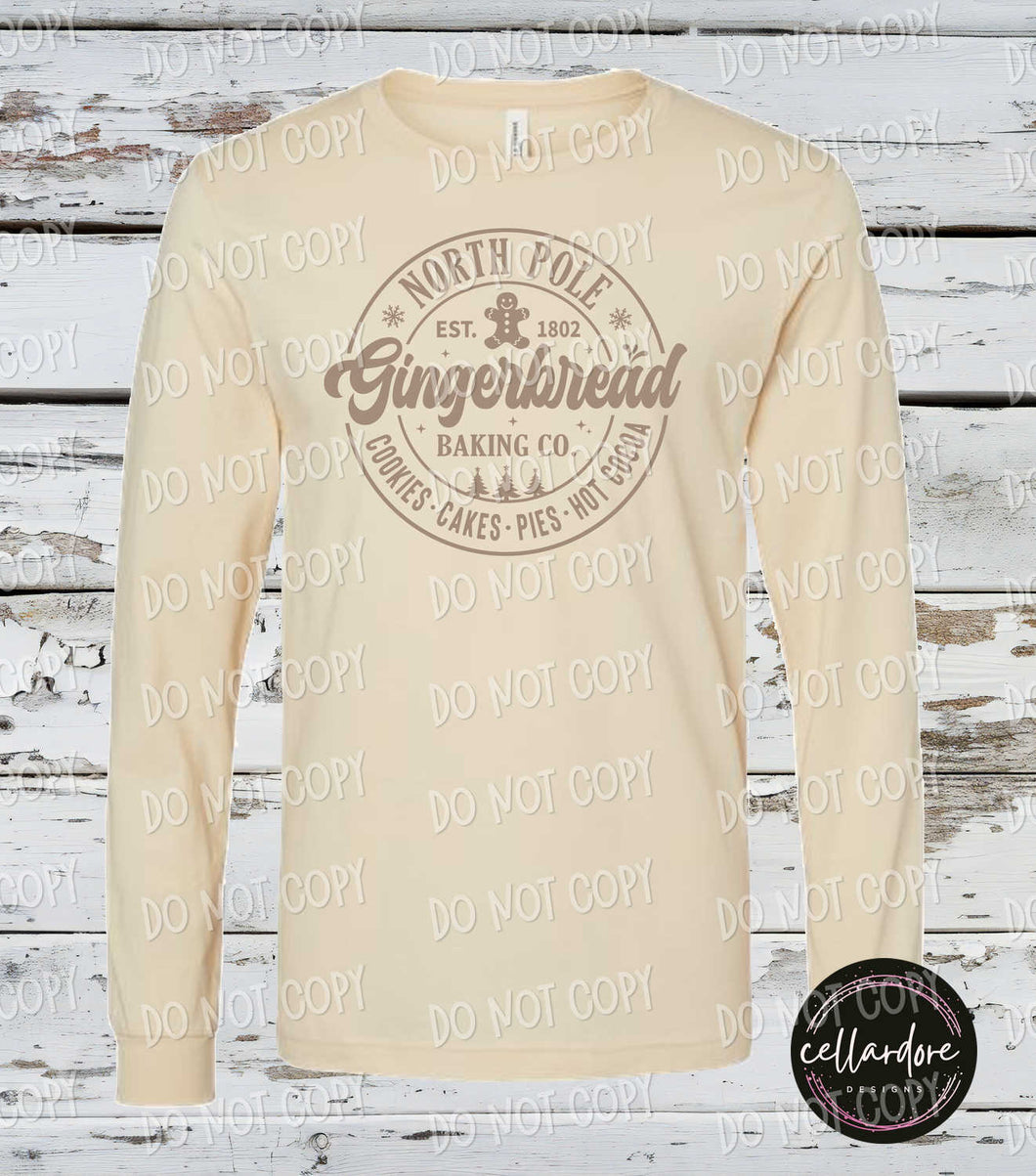 Tan Gingerbread on Long Sleeve - Completed Apparel Item