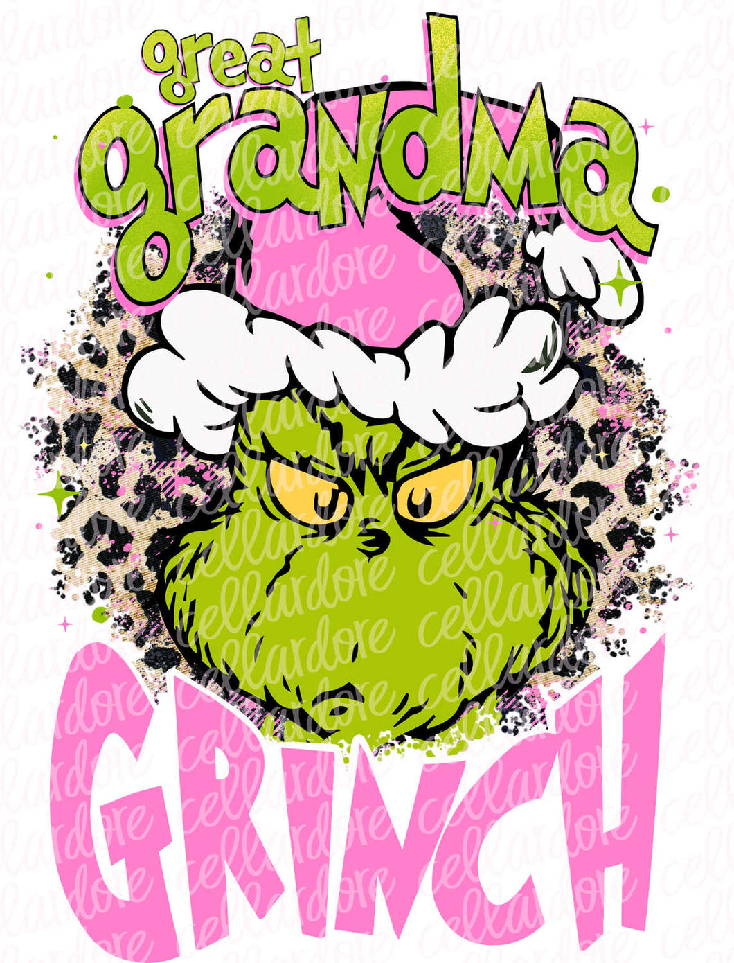 Great Grandma G_R_I_N_C_H  | DTF Ready to Press or Sublimation Transfer