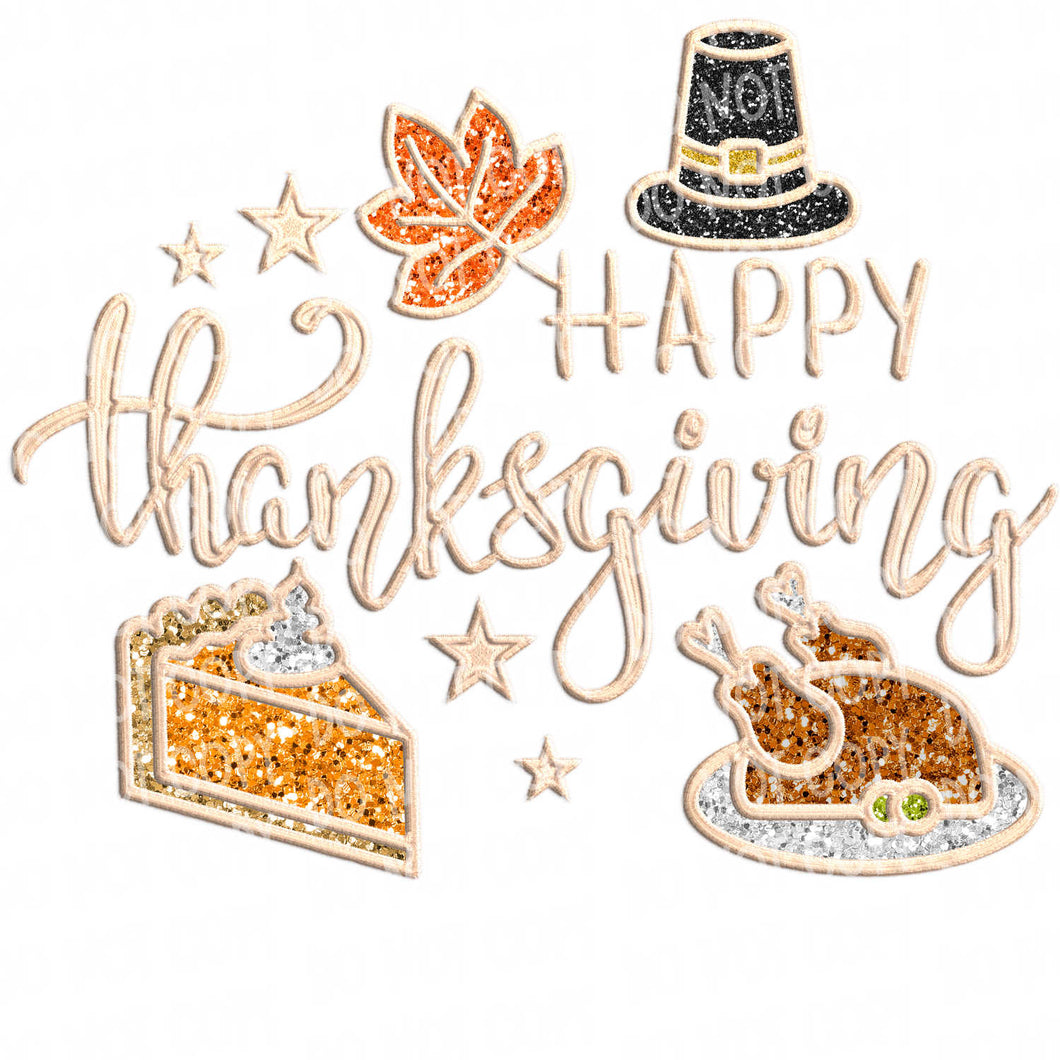 Happy Thanksgiving | DTF Ready to Press or Sublimation Transfer