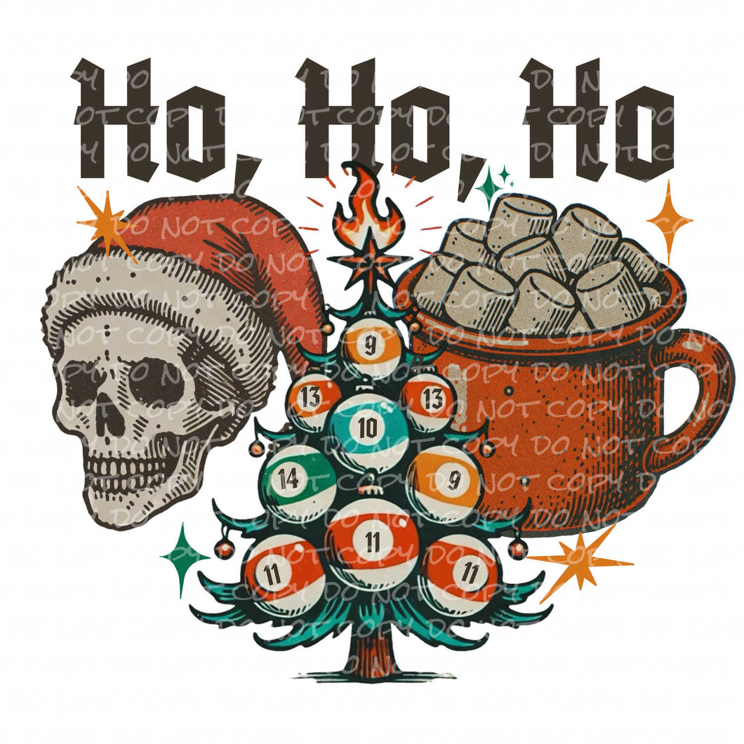 Ho Ho Ho Edgy | DTF Ready to Press or Sublimation Transfer