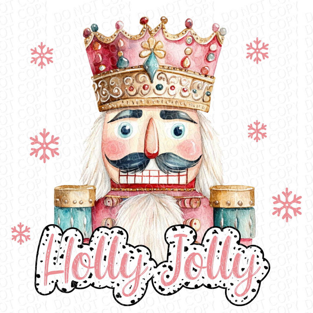 Holly Jolly Nutcracker | DTF Ready to Press or Sublimation Transfer