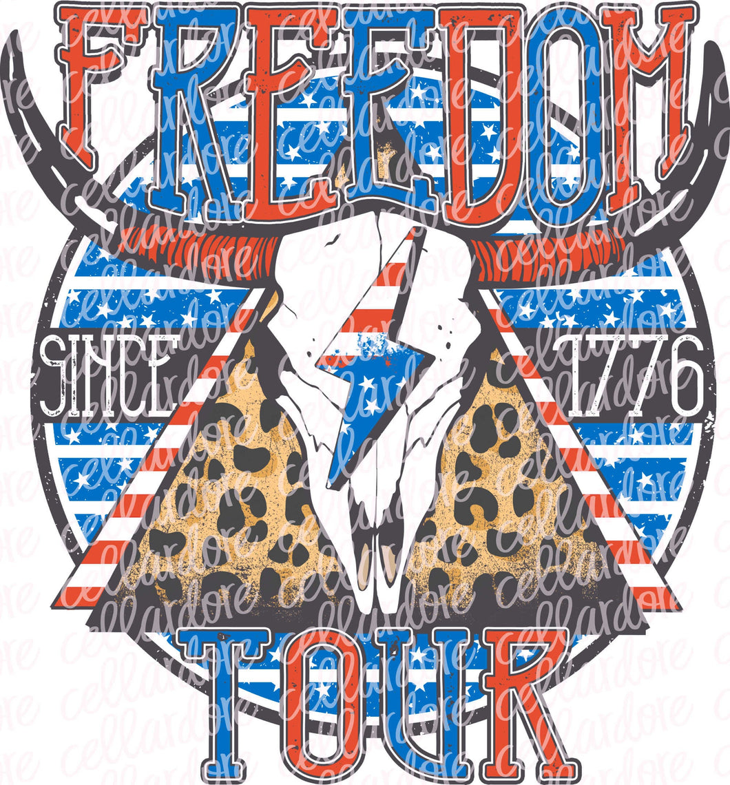 Freedom Tour - DTF Ready to Press or Sublimation Transfer