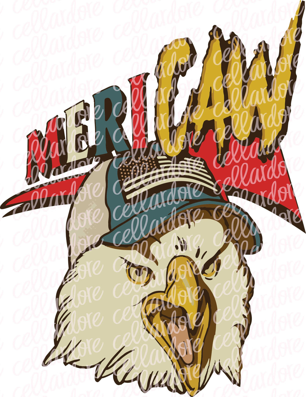 MeriCAW Eagle - DTF Ready to Press or Sublimation Transfer