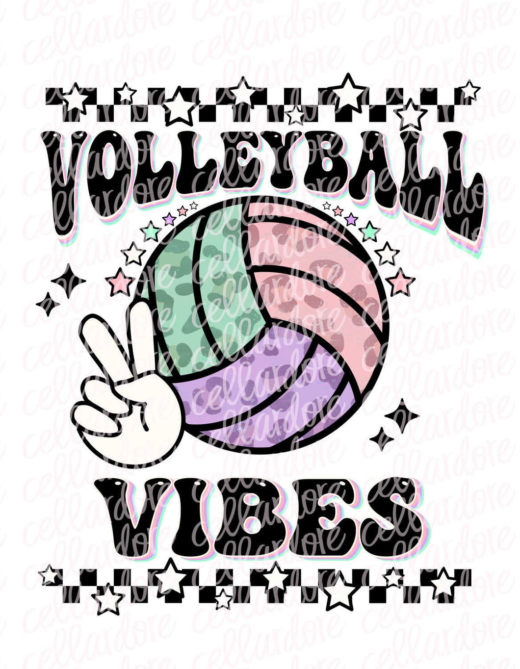 Volleyball Vibes - DTF Ready to Press or Sublimation Transfer