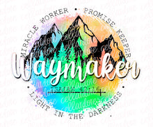 Load image into Gallery viewer, Waymaker - 5 Options | Ready to Press Transfer and Sublimation Transfer
