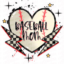 Load image into Gallery viewer, Baseball Mom - Pocket and Back Design Set - DTF Ready to Press or Sublimation Transfer
