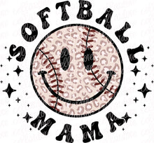 Load image into Gallery viewer, Softball Mama - DTF Ready to Press or Sublimation Transfer
