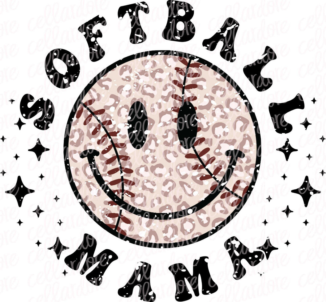 Softball Mama - DTF Ready to Press or Sublimation Transfer