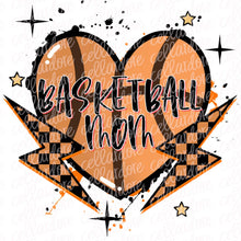 Load image into Gallery viewer, Basketball Mom - Pocket and Back Design Set - DTF Ready to Press or Sublimation Transfer
