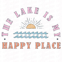 Load image into Gallery viewer, The Lake is My Happy Place | Ready to Press Transfer or Sublimation Transfer
