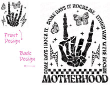 Load image into Gallery viewer, Motherhood - Some Days I Rock It, Some Days It Rocks Me - Pocket and Back Print Set - DTF Ready to Press or Sublimation Transfer
