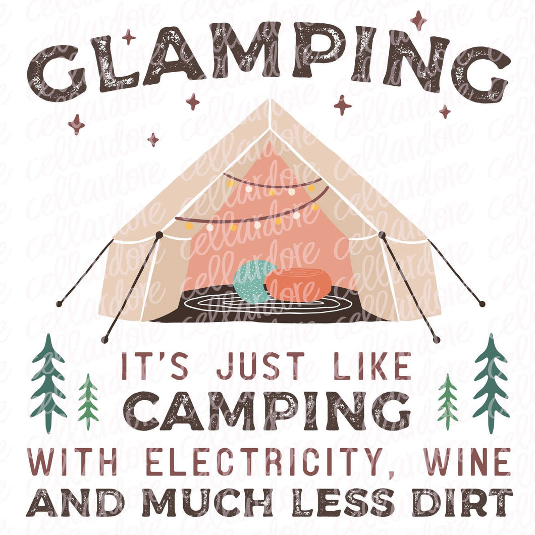 Glamping | DTF Ready to Press or Sublimation Transfer