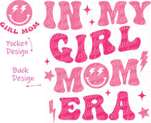 Load image into Gallery viewer, In My Boy/Girl Mom Era - Pocket and Back Design - DTF Ready to Press or Sublimation Transfer
