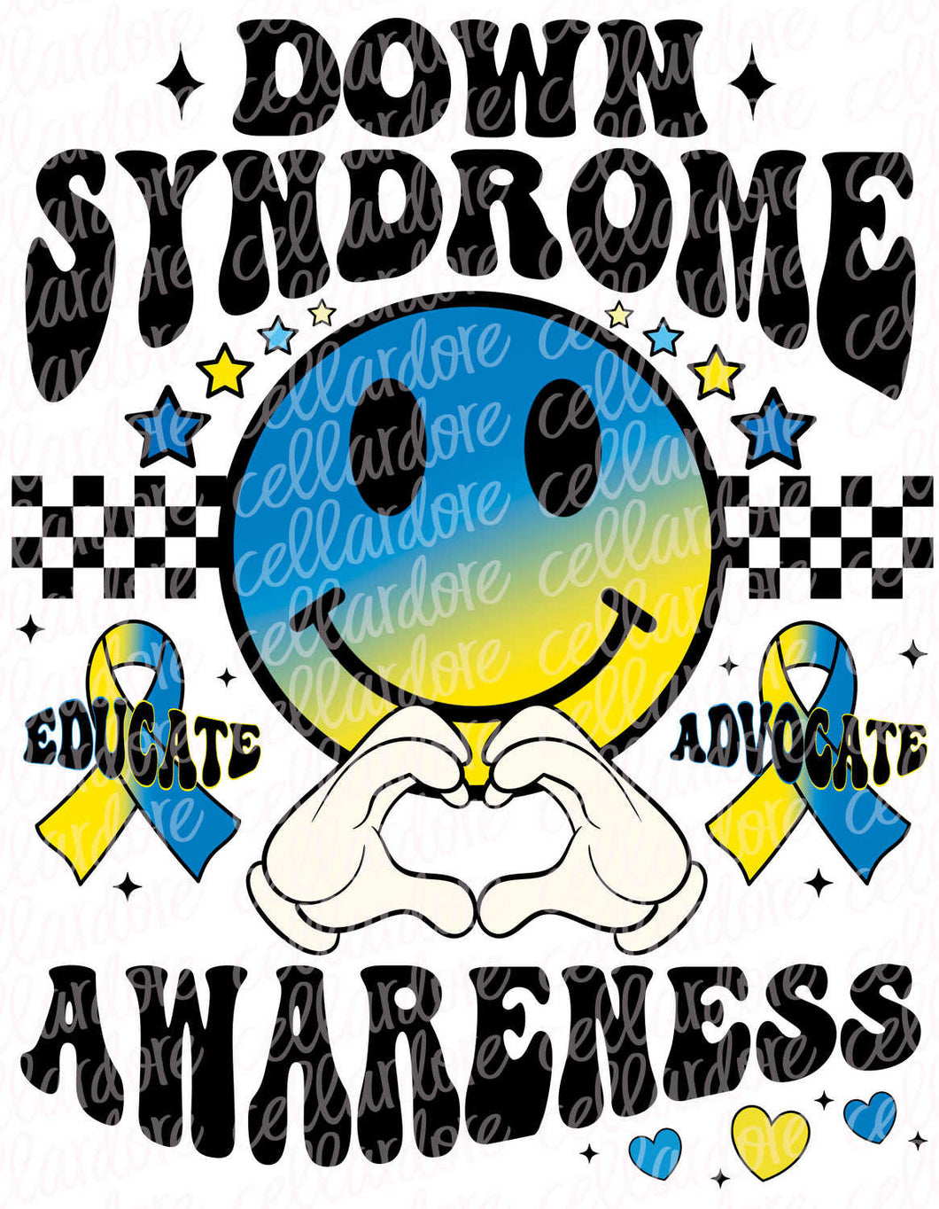 Down Syndrome Awareness - DTF Ready to Press or Sublimation Transfer