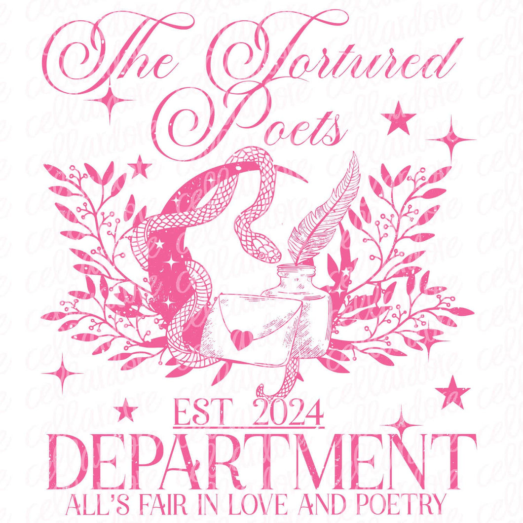 The Tortured Poets Department - DTF Ready to Press or Sublimation Transfer