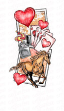 Load image into Gallery viewer, I Got a Thing For The Wild Ones with Horse (Red) with optional sleeve design - DTF Ready to Press or Sublimation Transfer
