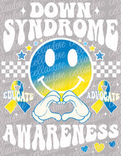 Load image into Gallery viewer, Down Syndrome Awareness - DTF Ready to Press or Sublimation Transfer
