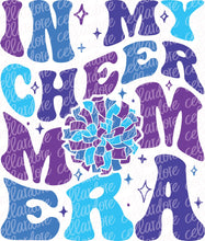 Load image into Gallery viewer, In My Cheer Mom Era - Pocket and Back Design Set - DTF Ready to Press or Sublimation Transfer
