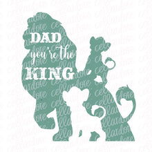 Load image into Gallery viewer, Dad You&#39;re the King | DTF Ready to Press or Sublimation Transfer
