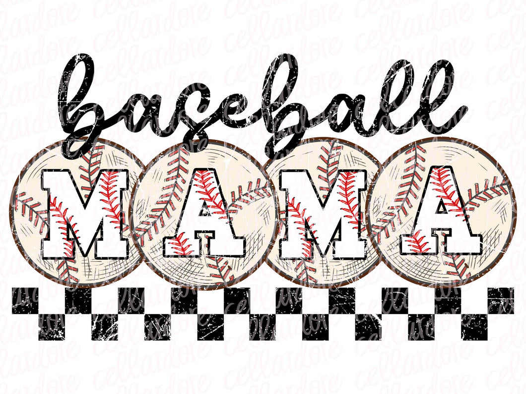 Baseball Mama - Ready to Press or Sublimation Transfer