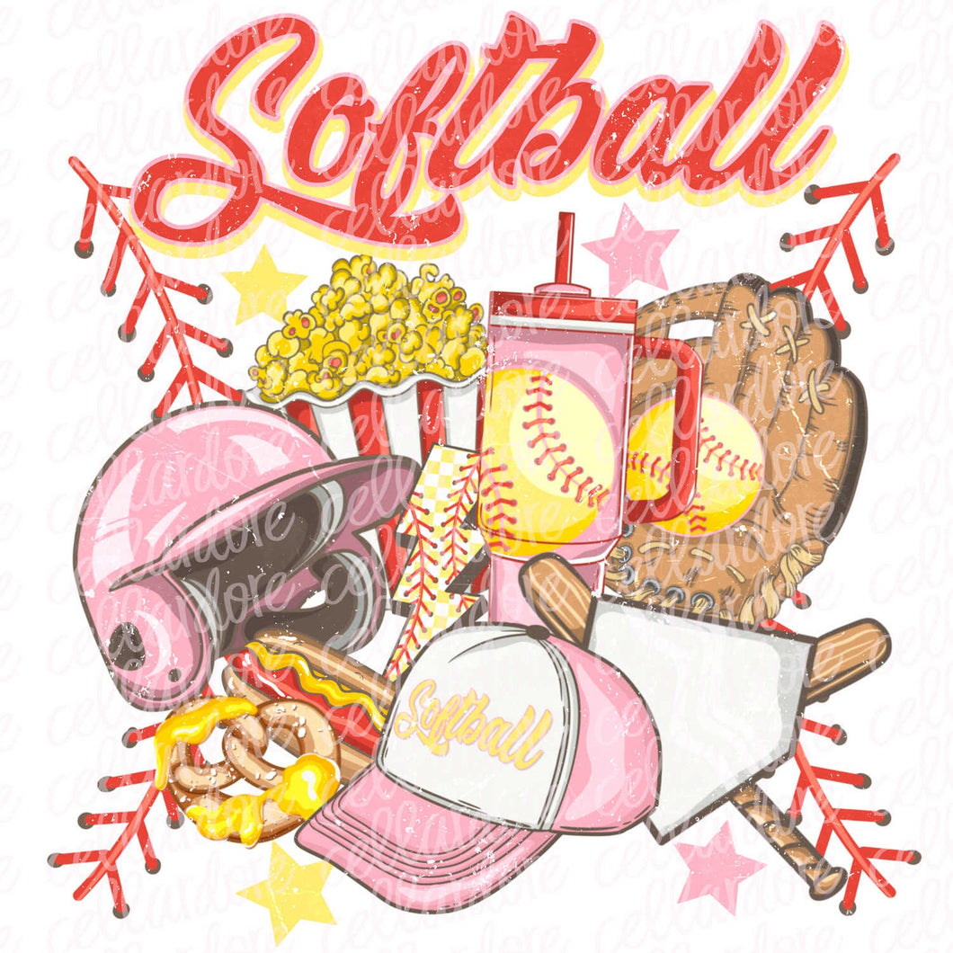 Softball - Ready to Press or Sublimation Transfer