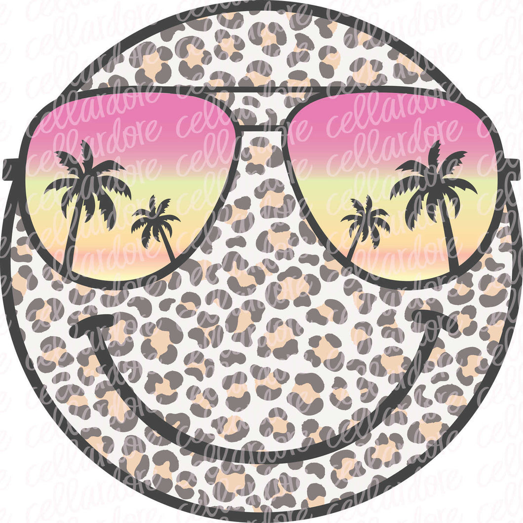 Colorful Beach Bum - with optional pocket design - DTF Ready to Press or Sublimation Transfer