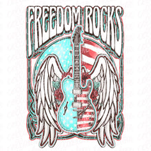 Load image into Gallery viewer, Freedom Rocks with optional pocket design | DTF Ready to Press or Sublimation Transfer
