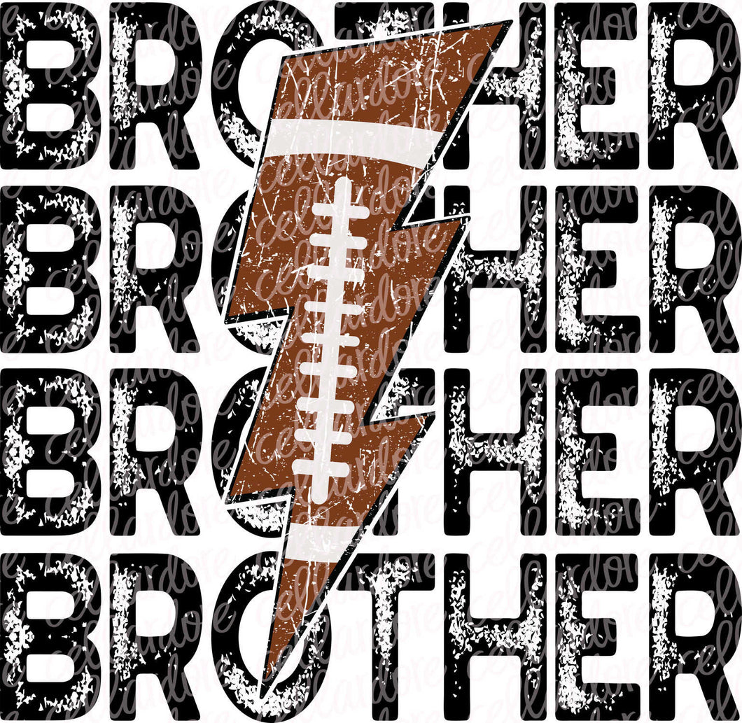 Football Brother/Sister/Mama | DTF Ready to Press Transfer or Sublimation Transfer