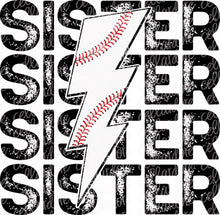 Load image into Gallery viewer, Baseball Brother/Sister/Mama | DTF Ready to Press Transfer or Sublimation Transfer
