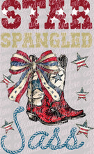 Load image into Gallery viewer, Star Spangled Sass | DTF Ready to Press or Sublimation Transfer
