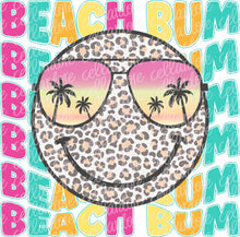 Load image into Gallery viewer, Colorful Beach Bum - with optional pocket design - DTF Ready to Press or Sublimation Transfer
